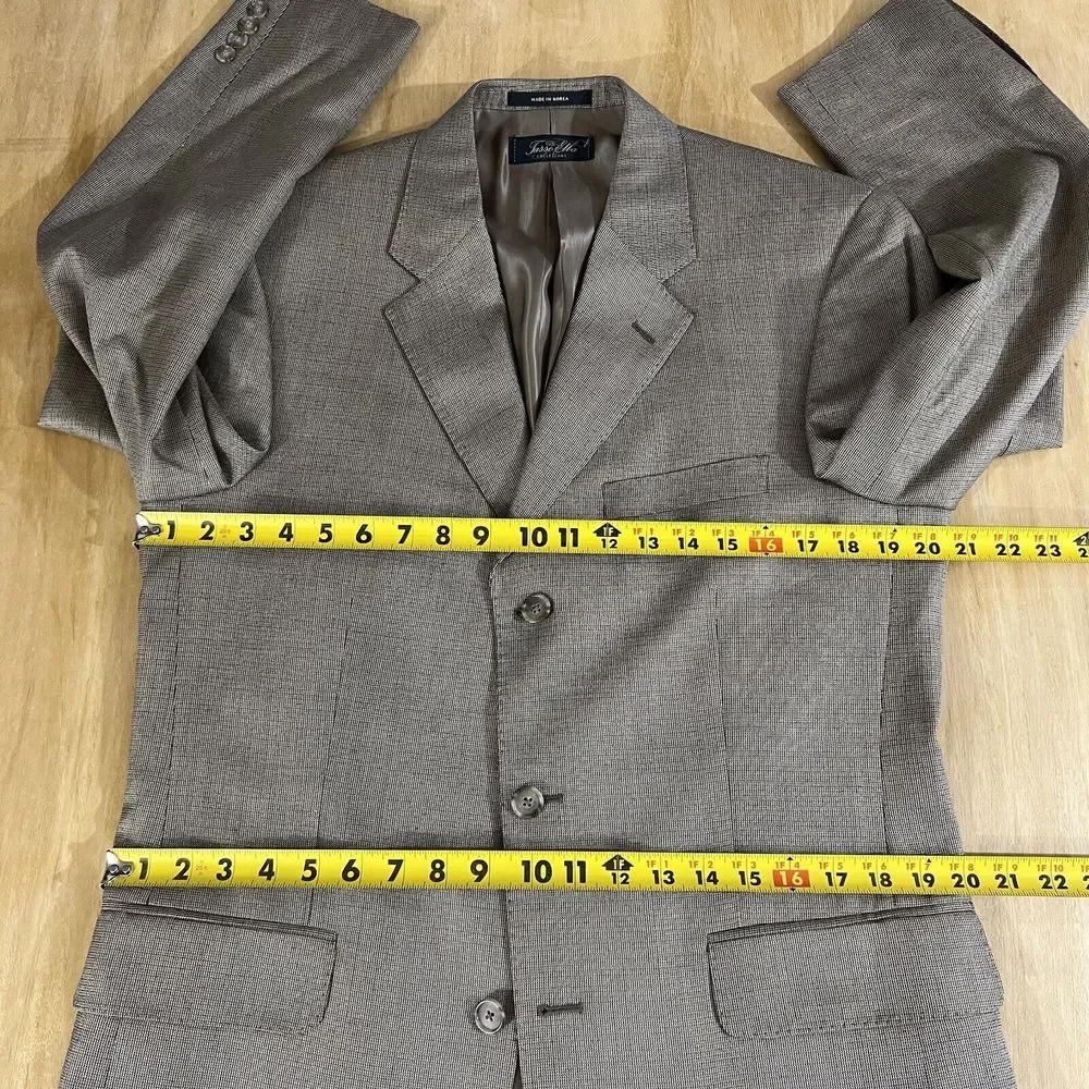 Tasso Elba Blazer Sport Coat Jacket Mens 38R Classic Fit Silk Wool‎ 3 Button